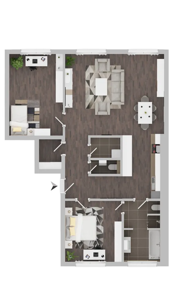 3 Zimmer Wohnung mit 101 m² in München – Bild 3