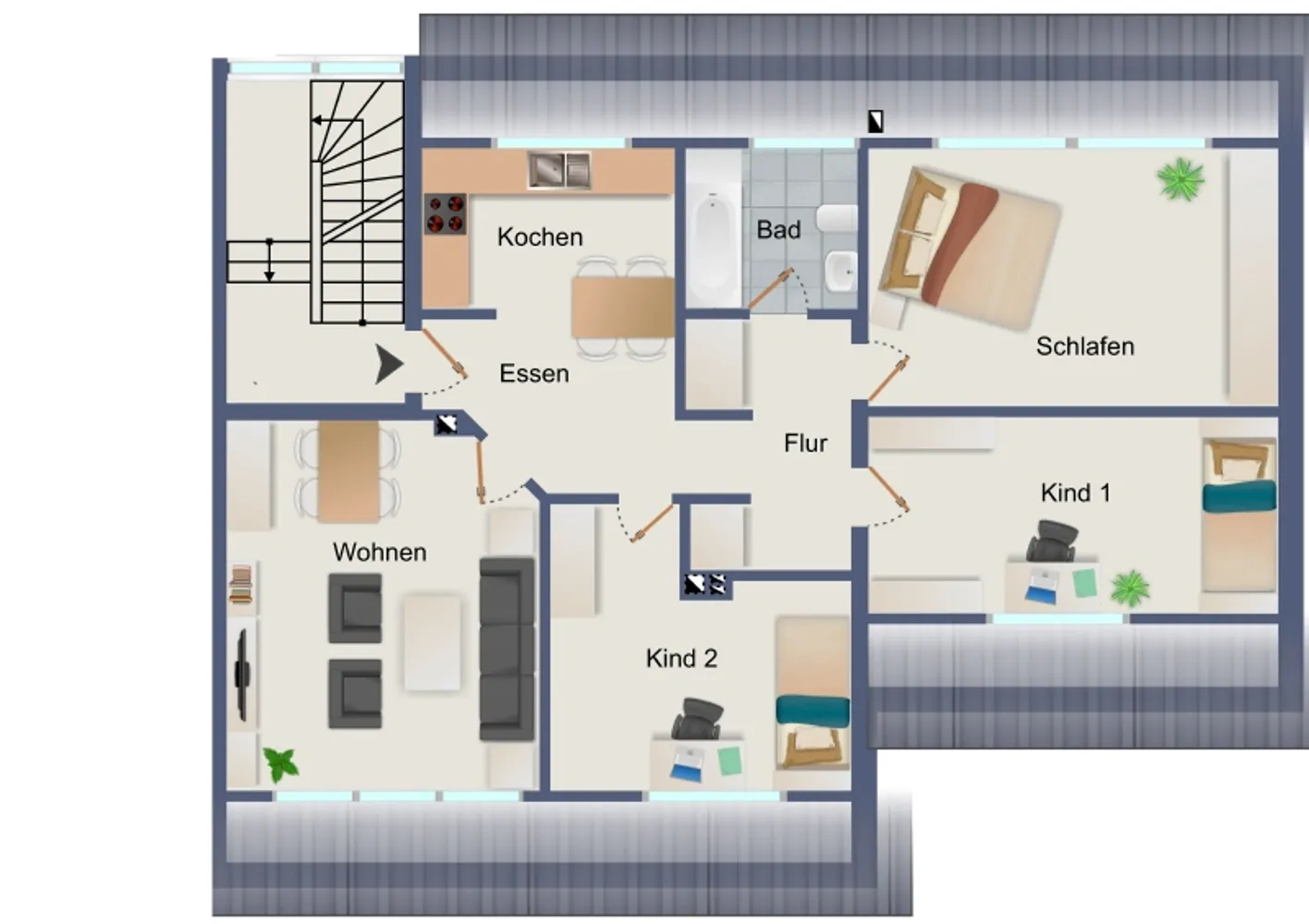 4 Zimmer Wohnung mit 88 m² in Braunschweig – Bild 6