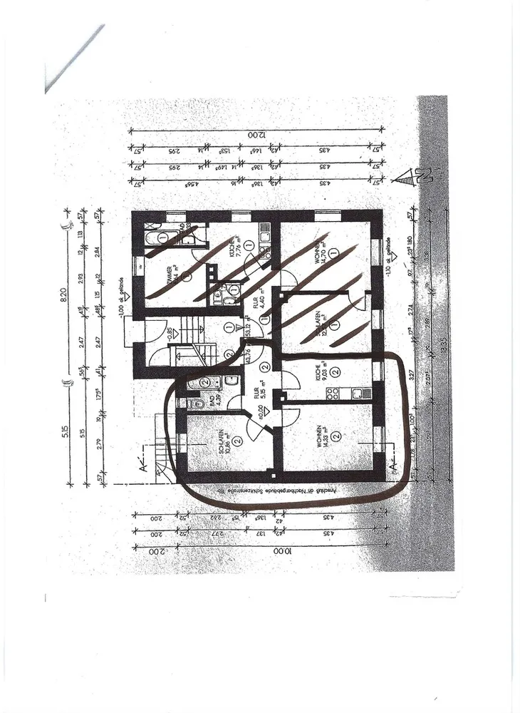 2 room apartment with 44 m² in Augsburg – Photo 1