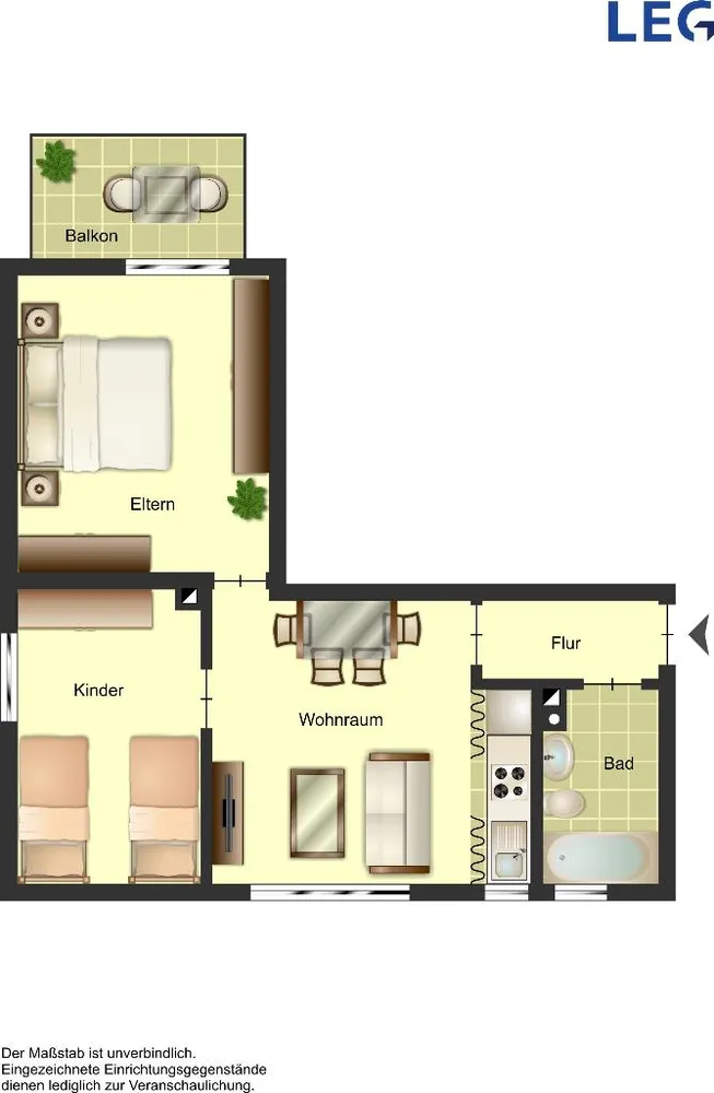 2 Zimmer Wohnung mit 51 m² in Duisburg – Bild 3