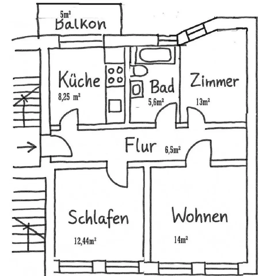 3 Zimmer Wohnung mit 62 m² in Halle (Saale) – Bild 8