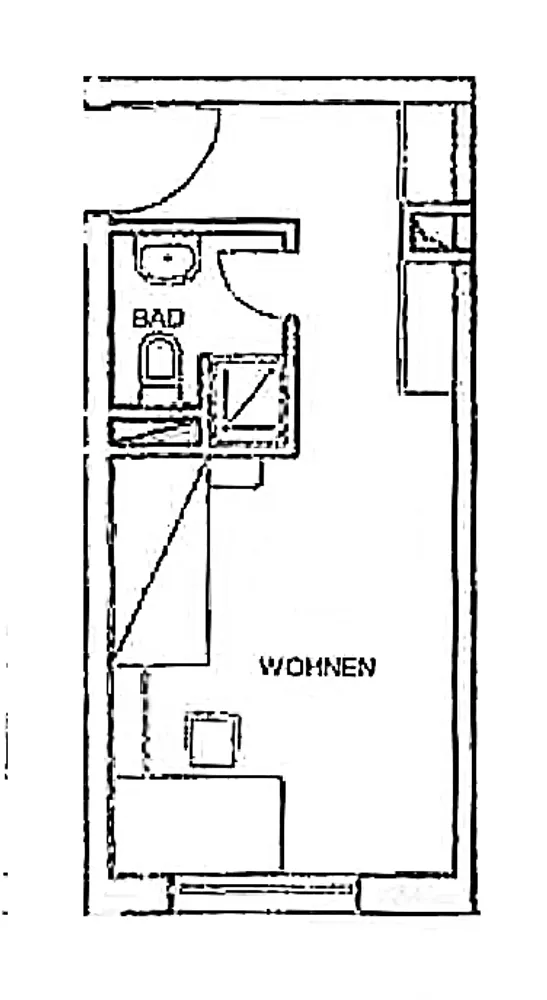 1 room apartment with 22 m² in Regensburg – Photo 3