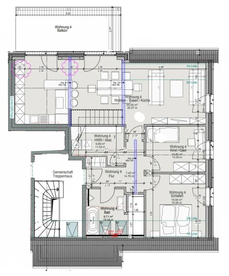 4 Zimmer Wohnung mit 100 m² in Melle – Bild 4
