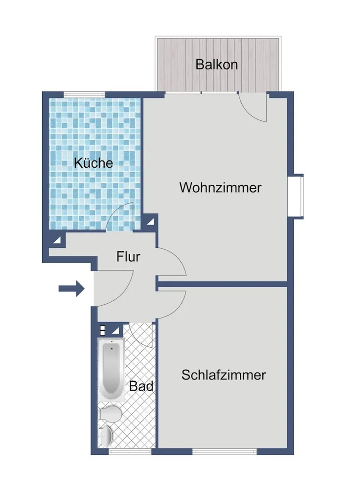 2 Zimmer Wohnung mit 50 m² in Frankfurt am Main – Bild 5