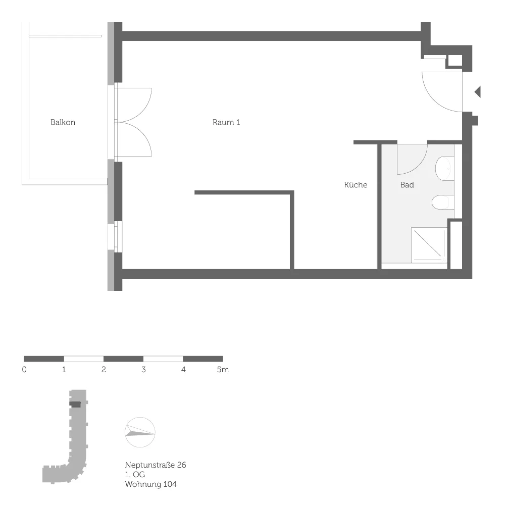 1 Zimmer Wohnung mit 51 m² in Berlin – Bild 7