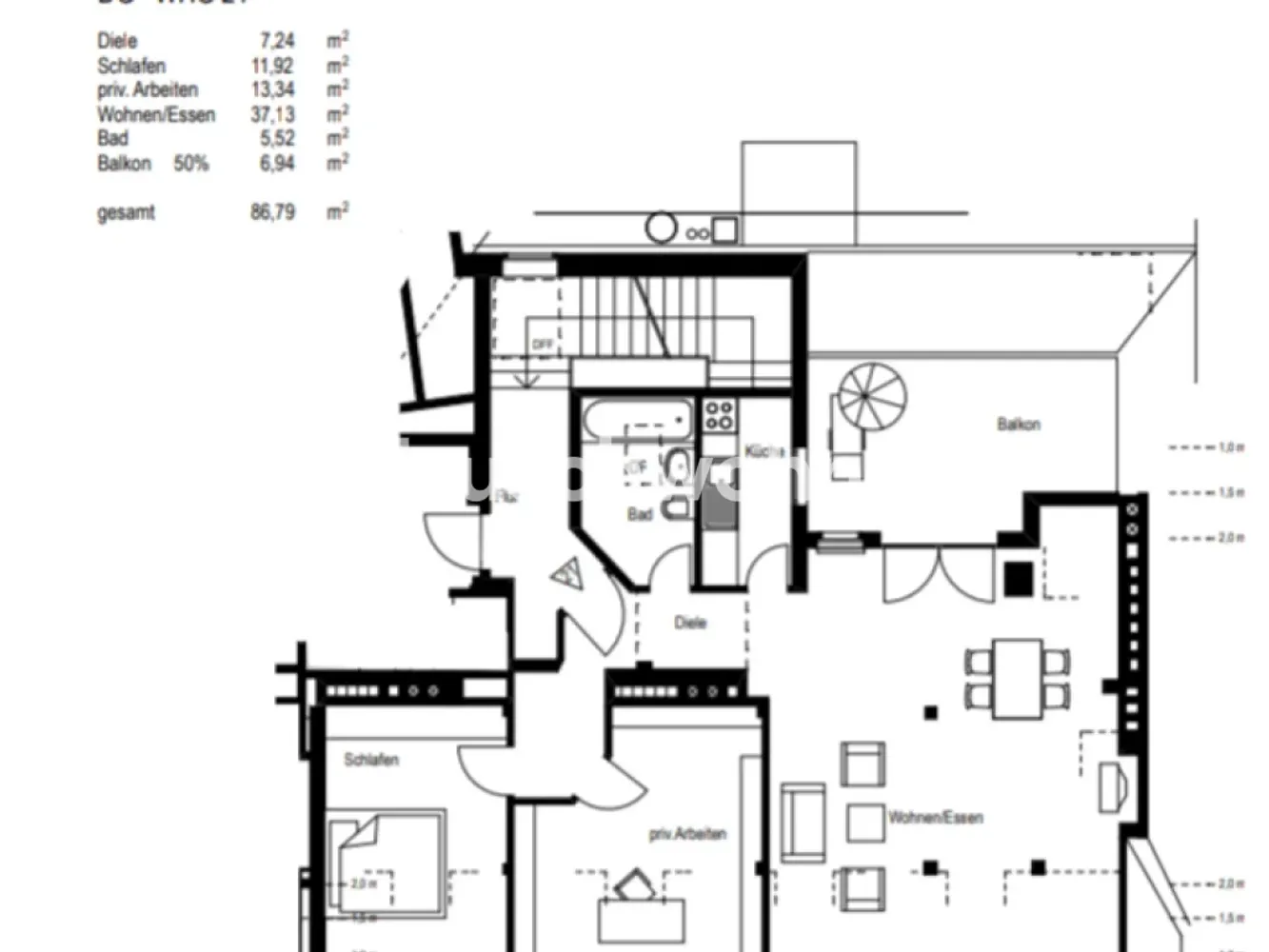 3 room apartment with 87 m² in Munich – Photo 4