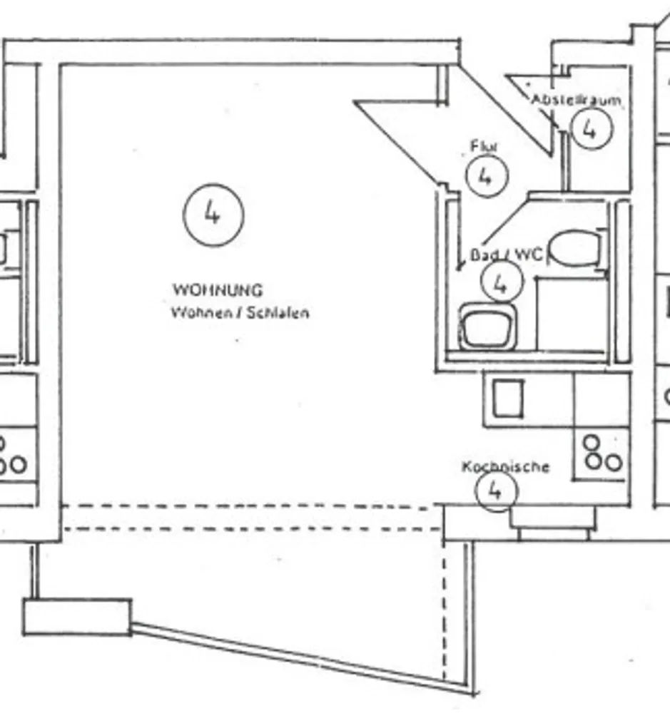 1 Zimmer Wohnung mit 33 m² in Halle (Saale) – Bild 9