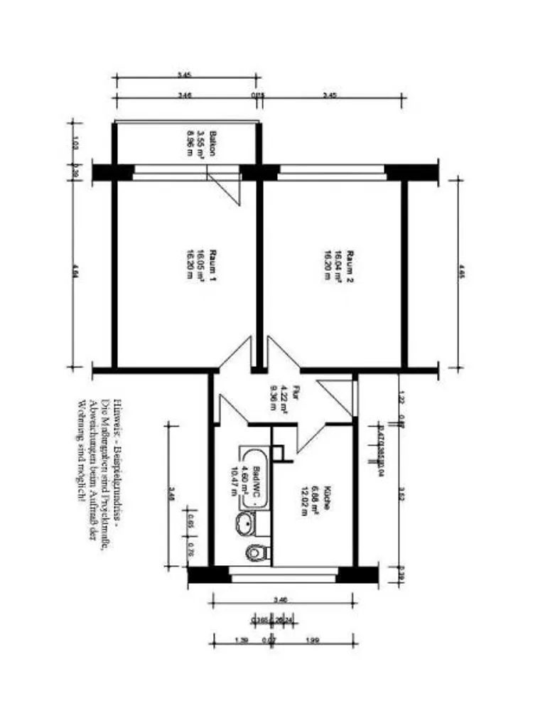 2 Zimmer Wohnung mit 50 m² in Halle (Saale) – Bild 3
