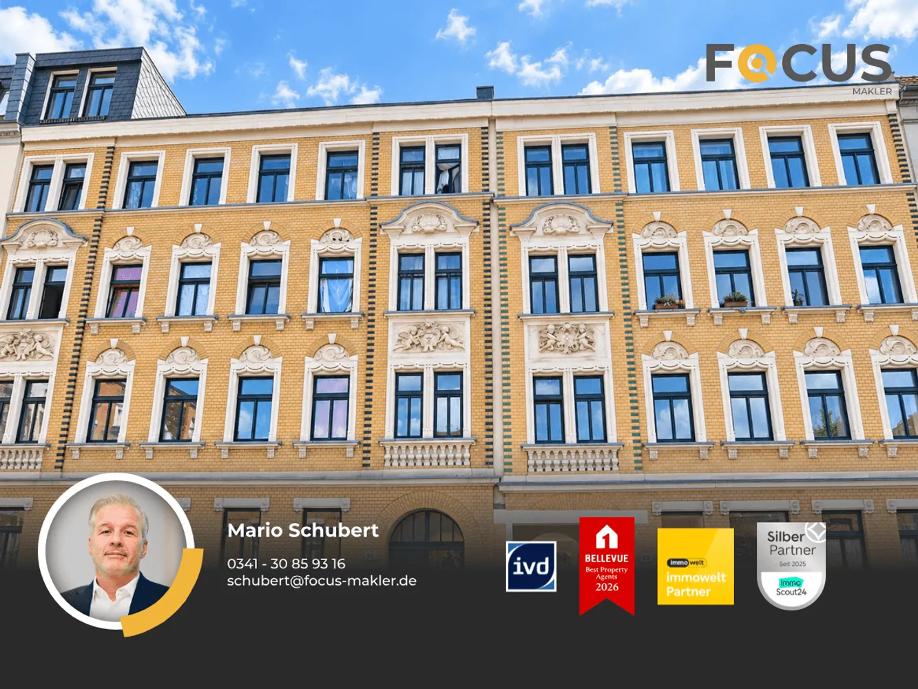 3 Zimmer Wohnung mit 61 m² in Leipzig – Bild 1