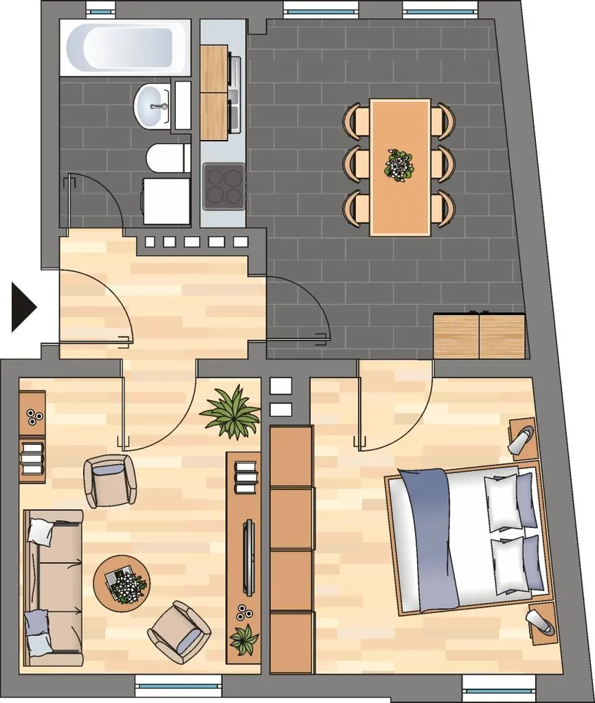 2 Zimmer Wohnung mit 48 m² in Kiel – Bild 3