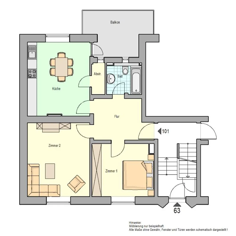 2 Zimmer Wohnung mit 65 m² in Herne – Bild 4