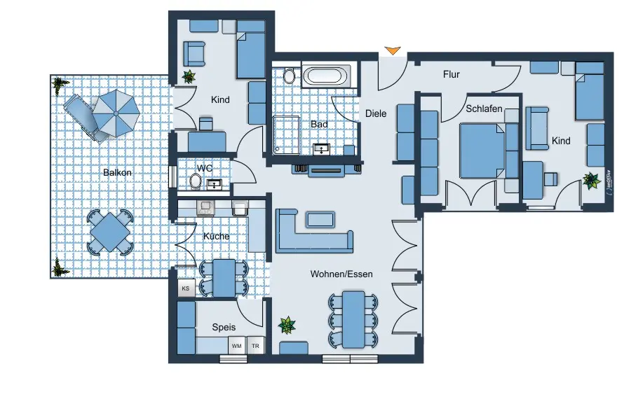 5 Zimmer Wohnung mit 139 m² in Würzburg – Bild 9
