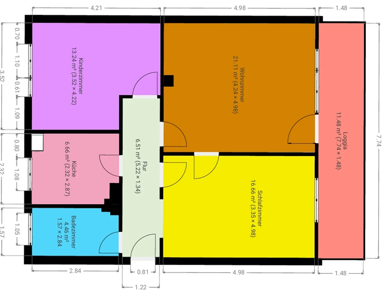 3 Zimmer Wohnung mit 76 m² in Stuttgart – Bild 3