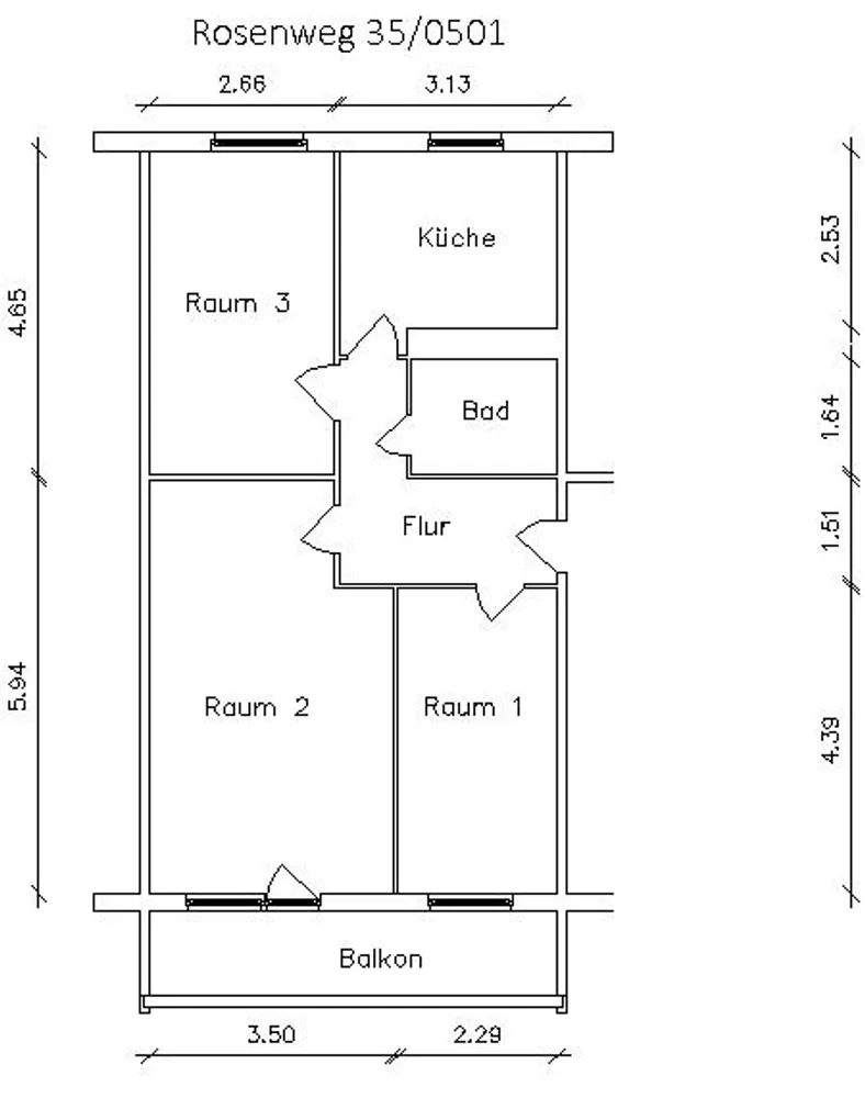 3 Zimmer Wohnung mit 63 m² in Leipzig – Bild 4