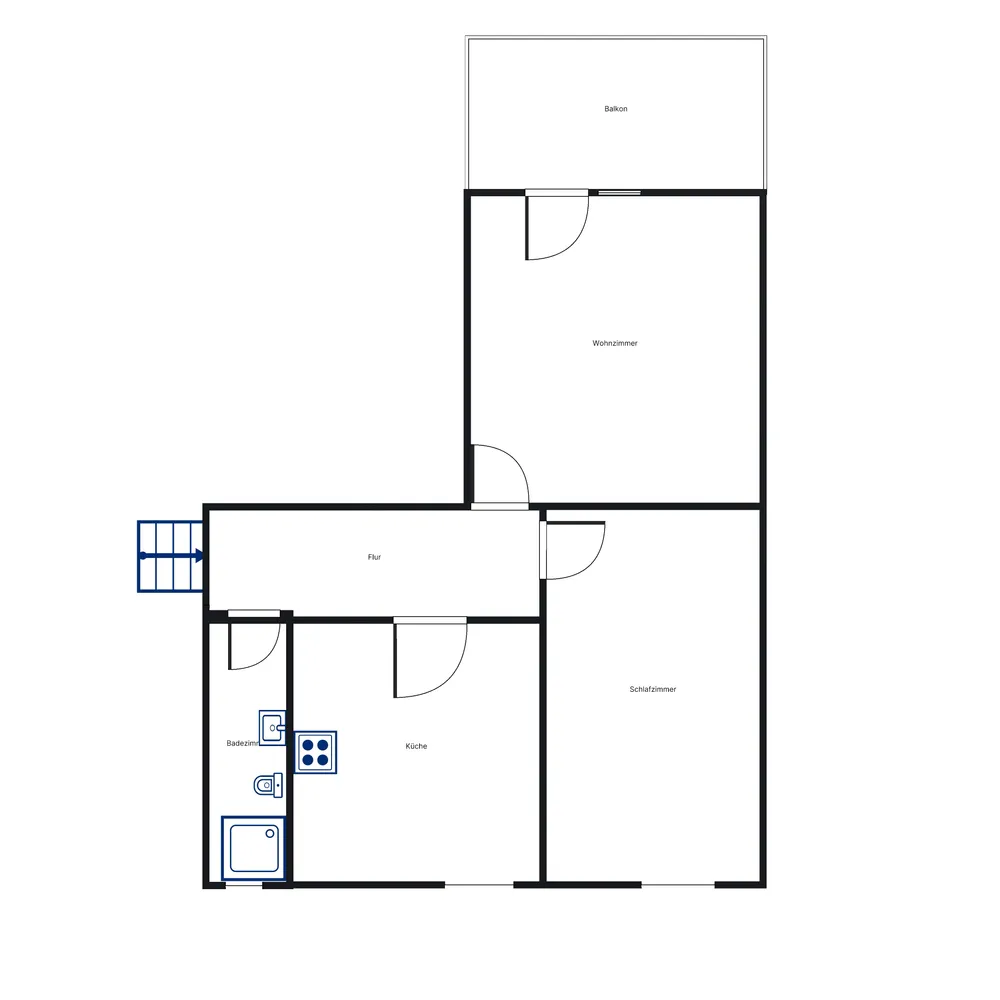 2 Zimmer Wohnung mit 49 m² in Hannover – Bild 3