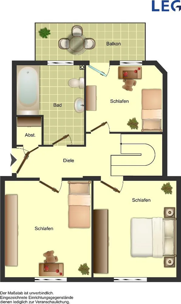 5 Zimmer Wohnung mit 106 m² in Duisburg – Bild 3