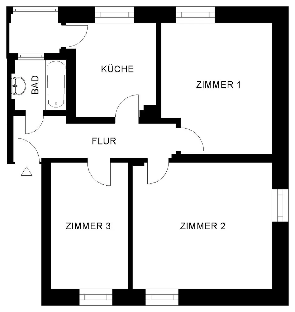 3 Zimmer Wohnung mit 67 m² in Nürnberg – Bild 2
