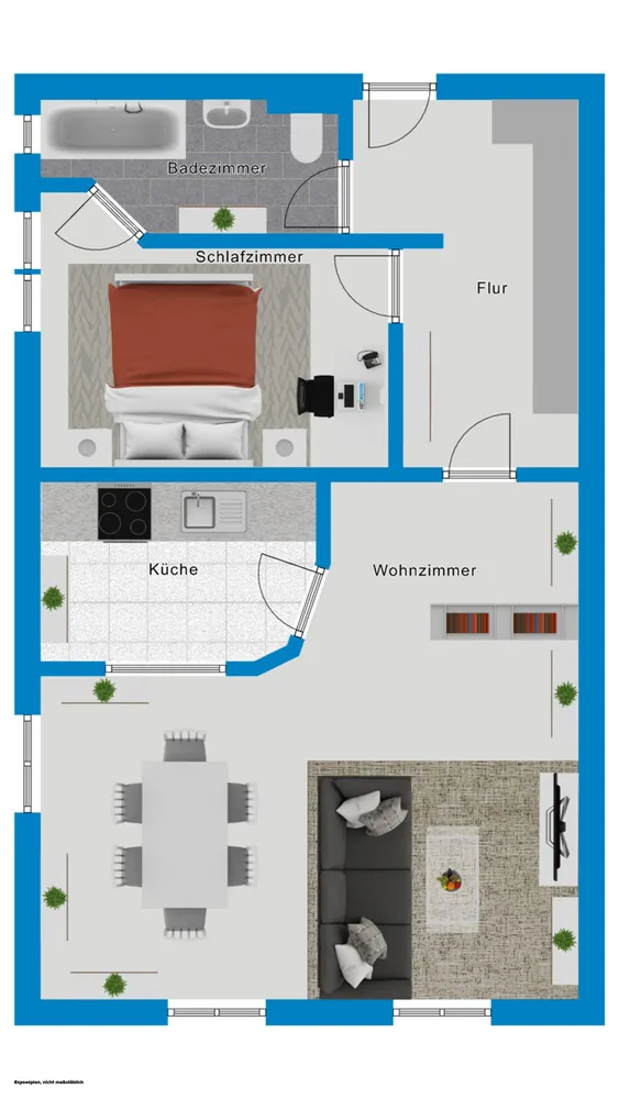 2 Zimmer Wohnung mit 80 m² in Halle (Saale) – Bild 12