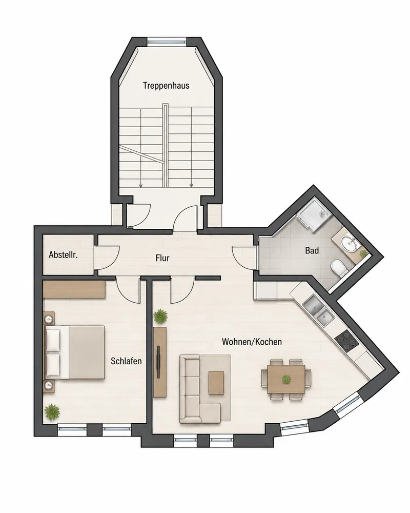 2 Zimmer Wohnung mit 50 m² in Chemnitz – Bild 11