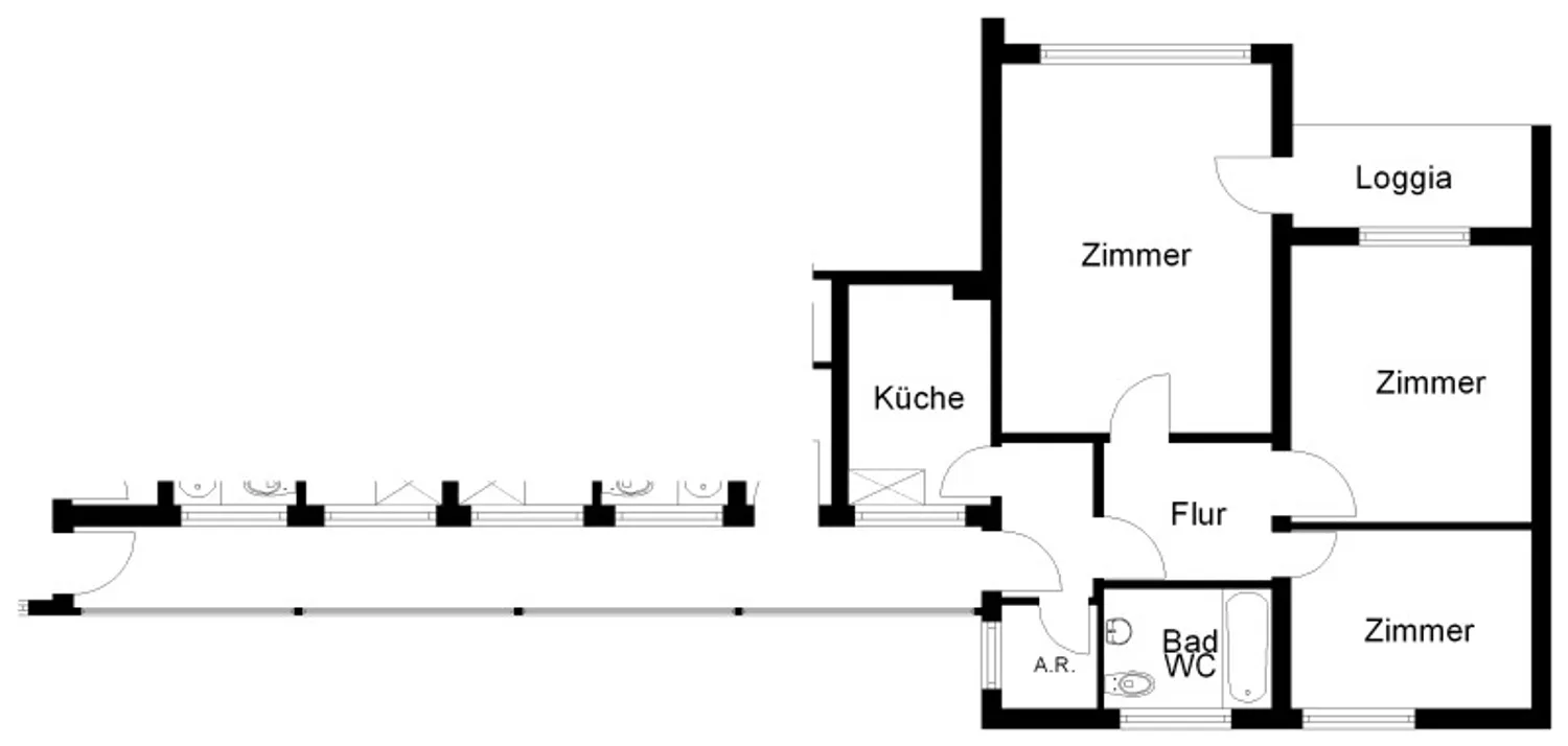 3 Zimmer Wohnung mit 67 m² in Osnabrück – Bild 1