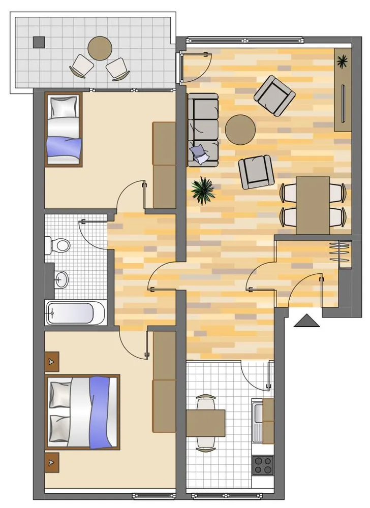 3 Zimmer Wohnung mit 77 m² in Dortmund – Bild 2