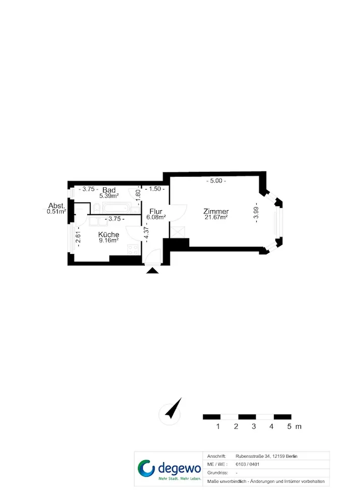 1 Zimmer Wohnung mit 43 m² in Berlin – Bild 11