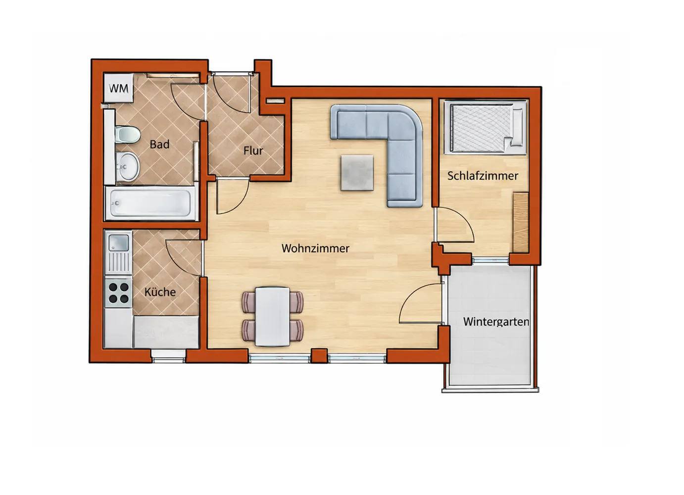 3 room apartment with 43 m² in Munich – Photo 10