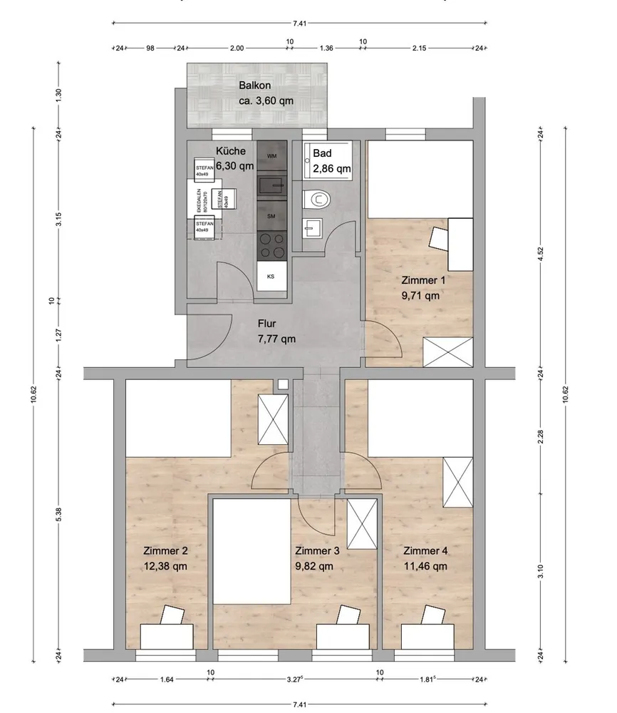 WG-Zimmer mit 12 m² in Nürnberg – Bild 8