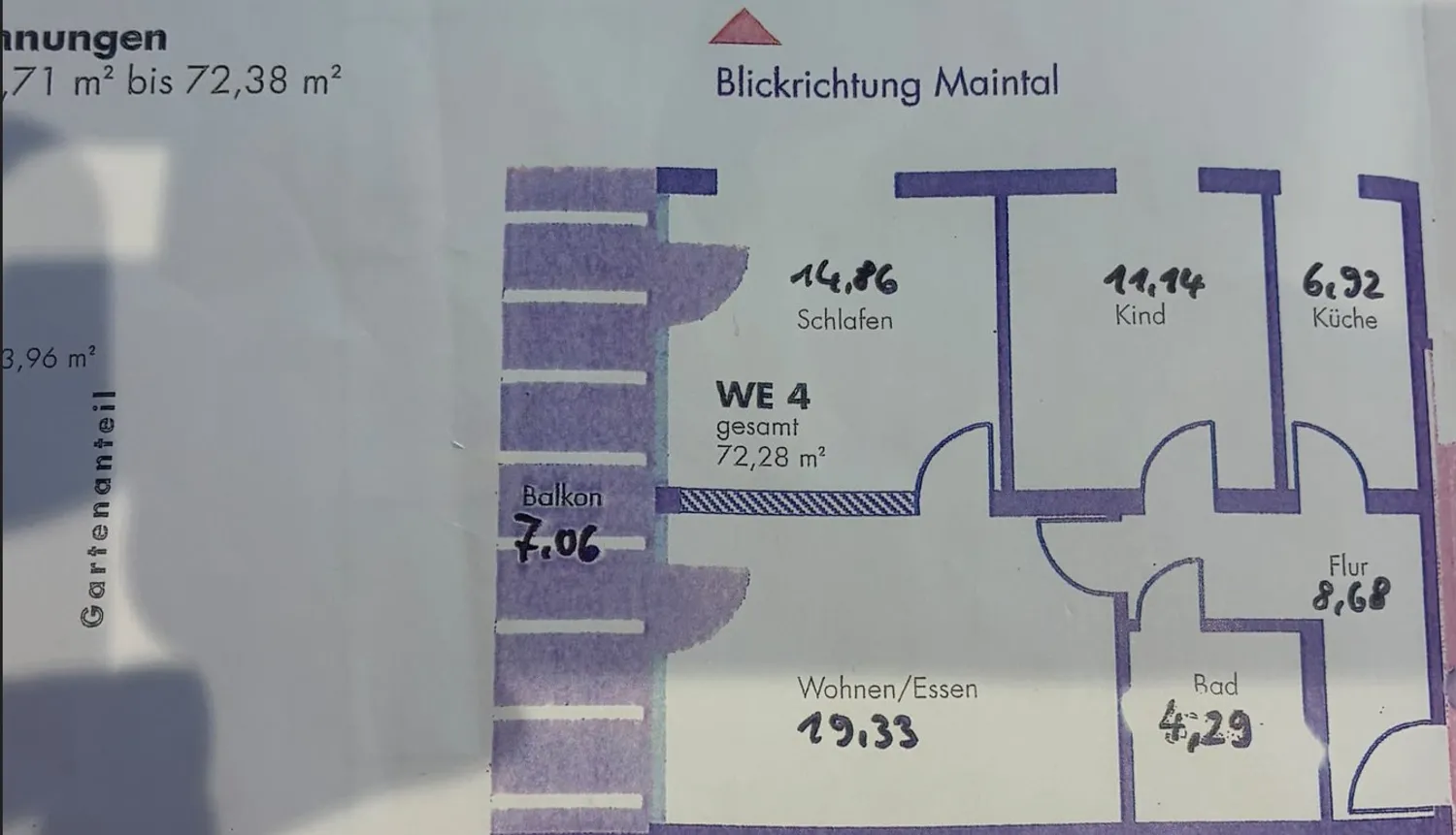 3 Zimmer Wohnung mit 72 m² in Würzburg – Bild 3