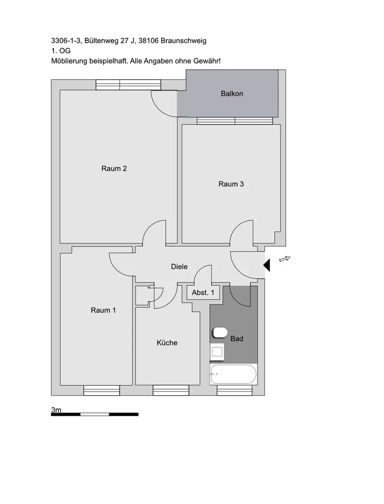 3 Zimmer Wohnung mit 69 m² in Braunschweig – Bild 8