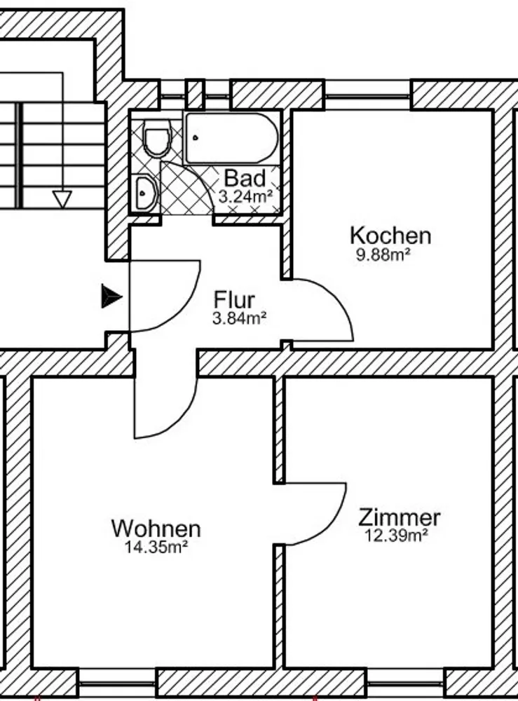 2 room apartment with 51 m² in Brunswick – Photo 5