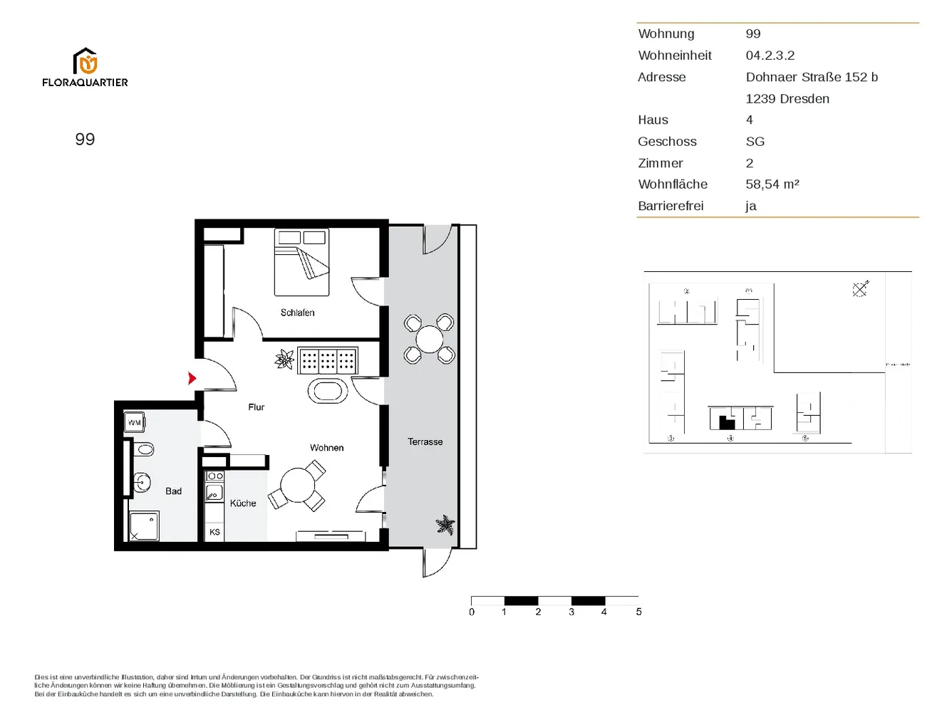2 Zimmer Wohnung mit 59 m² in Dresden – Bild 9