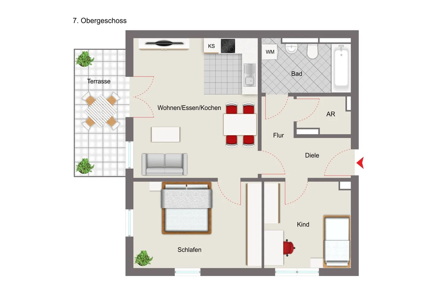 3 Zimmer Wohnung mit 68 m² in Ingolstadt – Bild 7