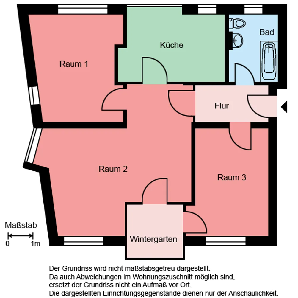 3 Zimmer Wohnung mit 78 m² in Bochum – Bild 2