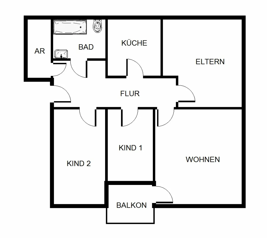 4 Zimmer Wohnung mit 77 m² in Bochum – Bild 7
