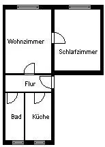 2 Zimmer Wohnung mit 47 m² in Weißenfels – Bild 4