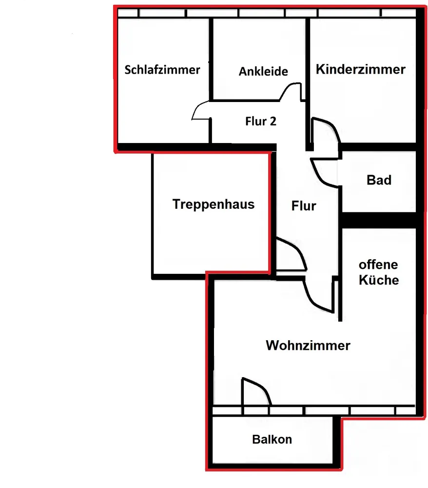 4 Zimmer Wohnung mit 68 m² in Halle (Saale) – Bild 5