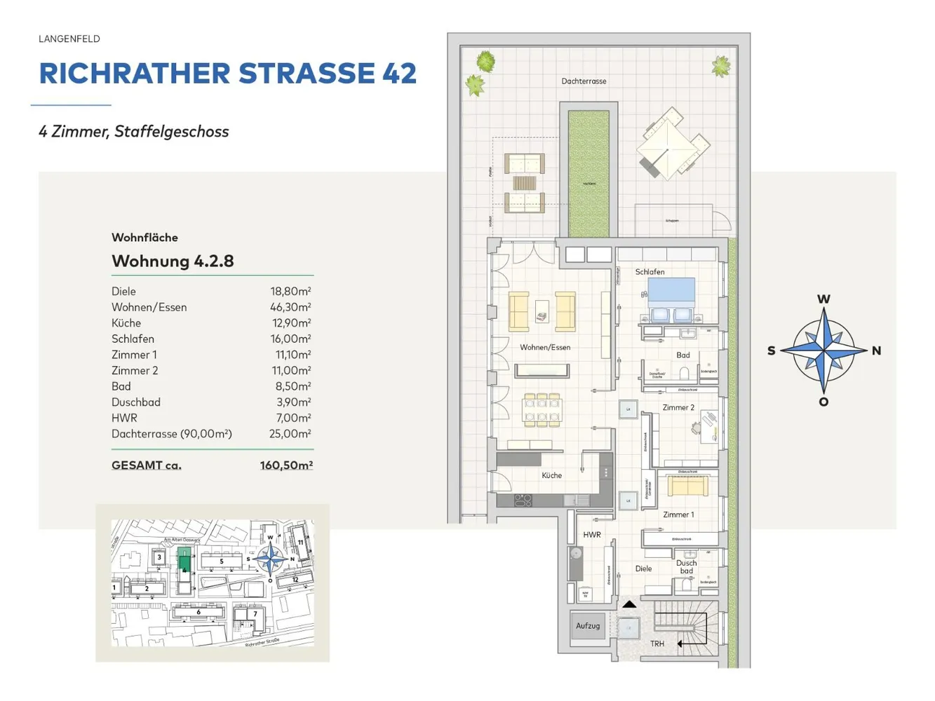 4 Zimmer Wohnung mit 160 m² in Langenfeld – Bild 1