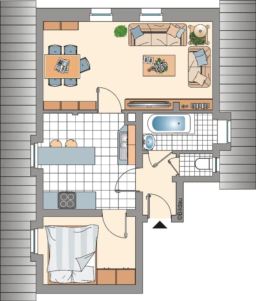 2 Zimmer Wohnung mit 37 m² in Gelsenkirchen – Bild 2
