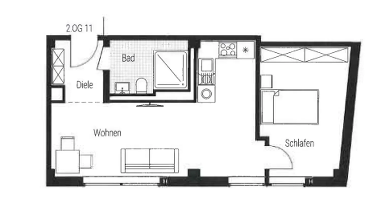2 Zimmer Wohnung mit 45 m² in Nürnberg – Bild 5