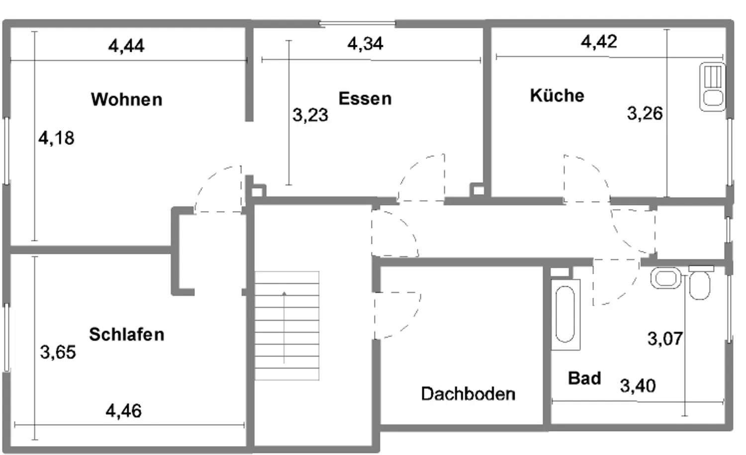 4 Zimmer Wohnung mit 69 m² in Bochum – Bild 2