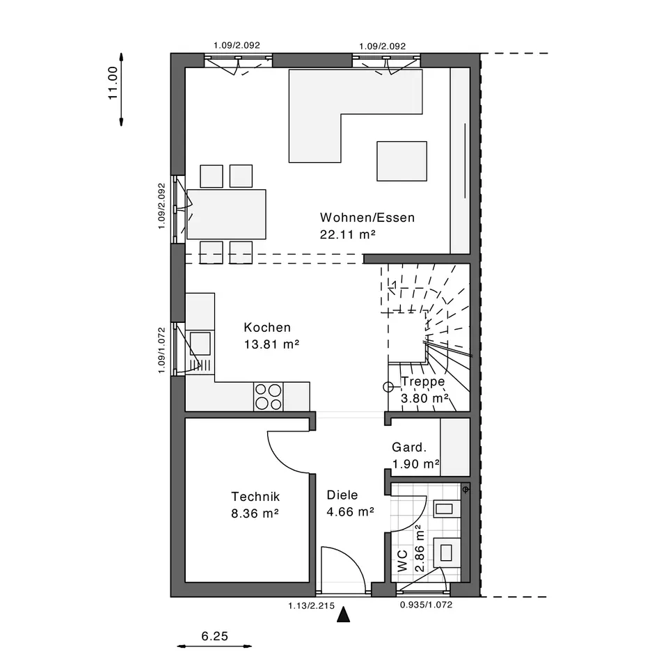 4 Zimmer Haus mit 115 m² in Düsseldorf – Bild 3