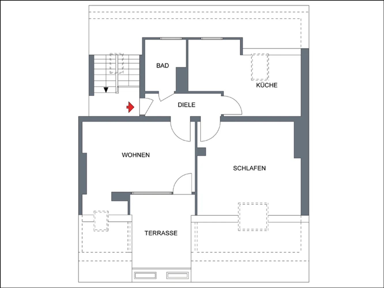 2 room apartment with 69 m² in Düsseldorf – Photo 4