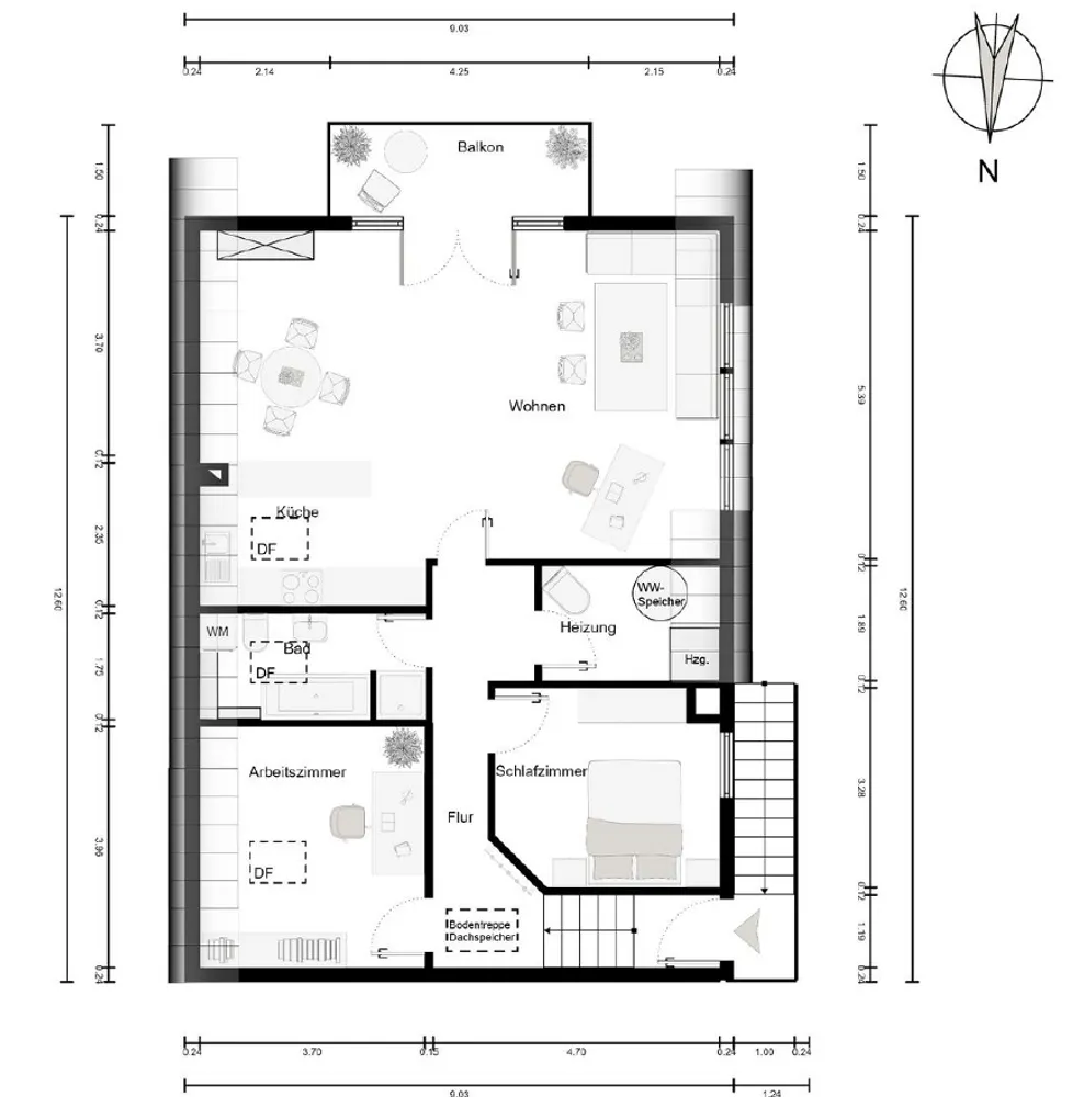 3 Zimmer Wohnung mit 92 m² in Frankfurt am Main – Bild 12