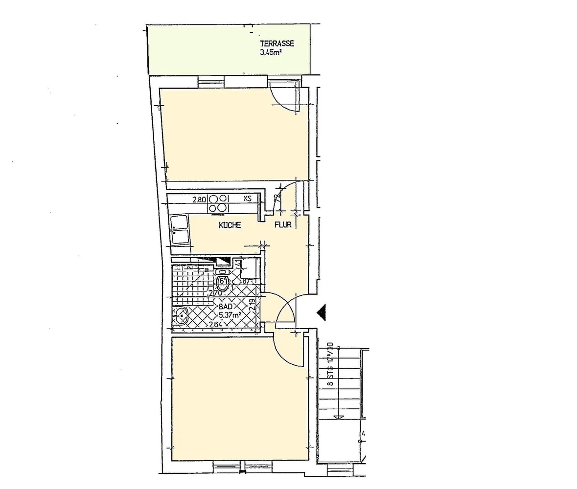 2 room apartment with 46 m² in Dresden – Photo 7