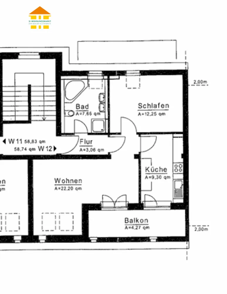 2 Zimmer Wohnung mit 59 m² in Chemnitz – Bild 5