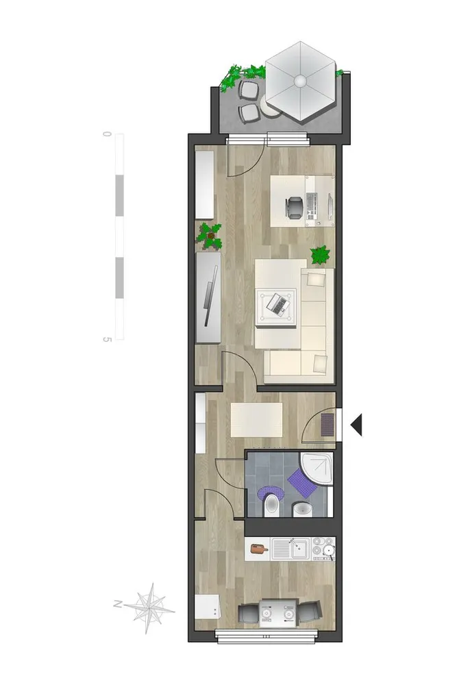 1 Zimmer Wohnung mit 42 m² in Chemnitz – Bild 7