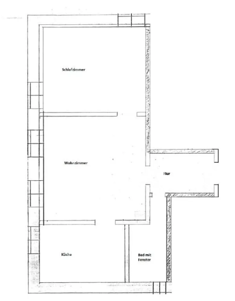 2 room apartment with 47 m² in Limbach-Oberfrohna – Photo 7