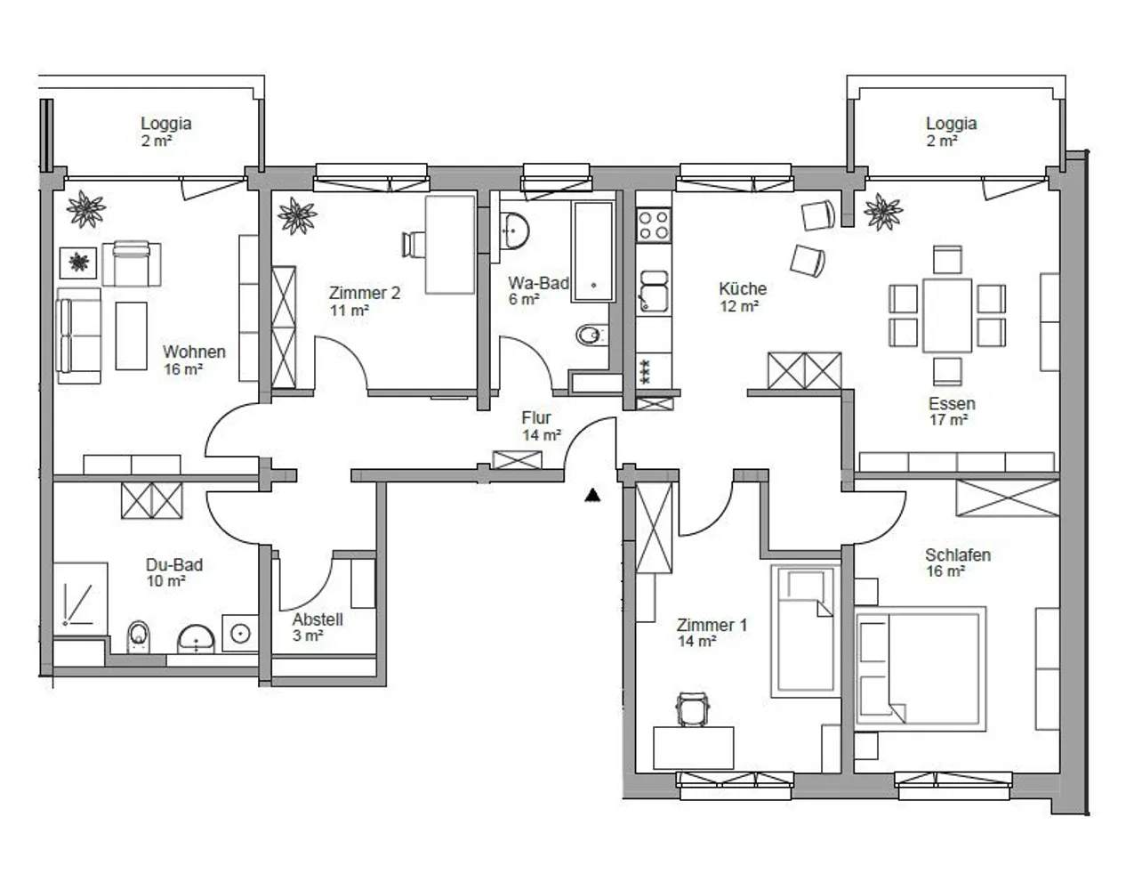 5 Zimmer Wohnung mit 122 m² in Coswig – Bild 2