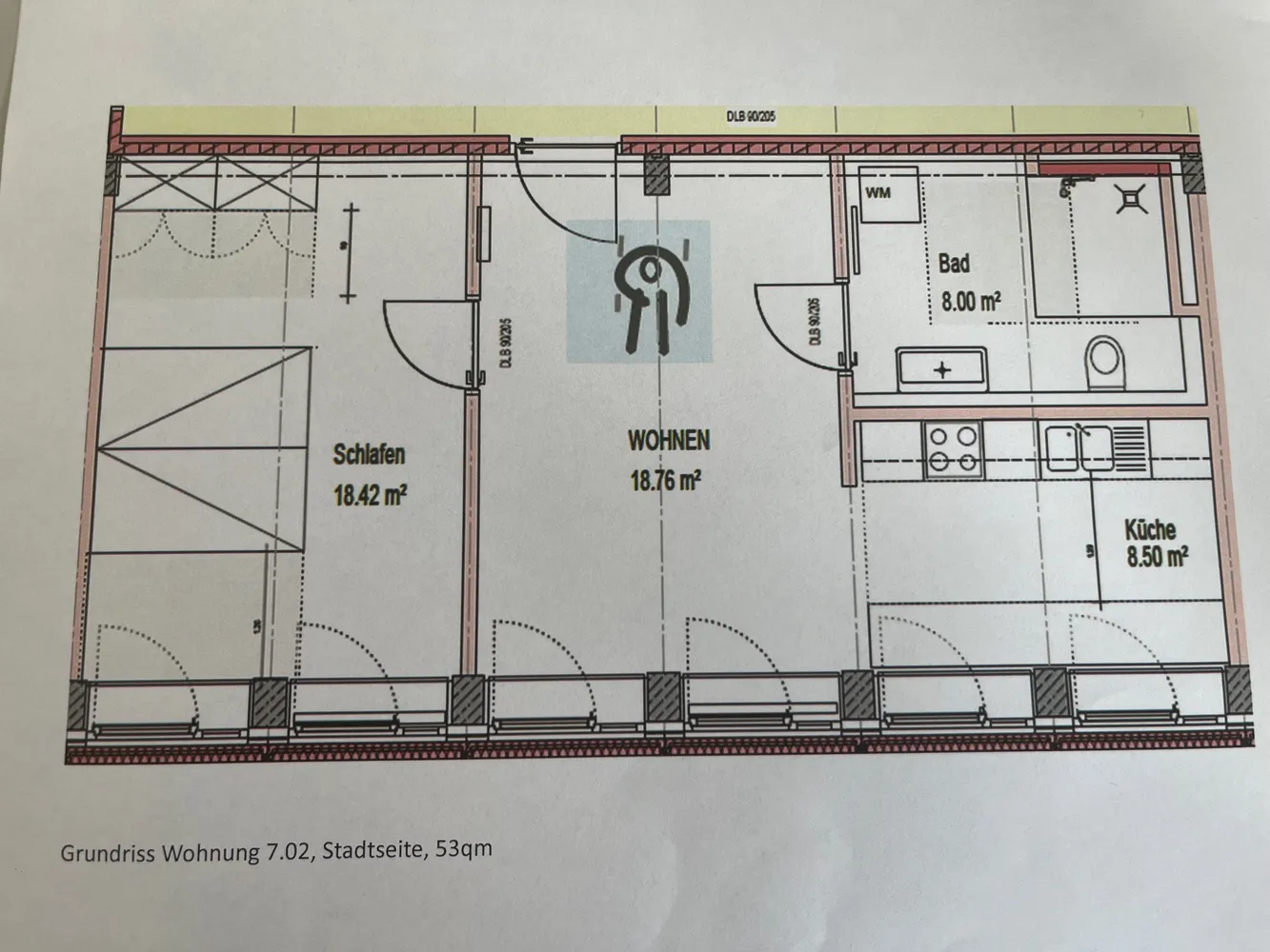 2 Zimmer Wohnung mit 53 m² in Saarbrücken – Bild 2